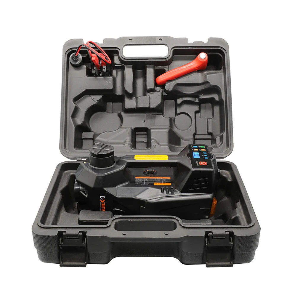 DSJA380-2 digital gauge display electrical inflatable black floor jack for car 5 ton