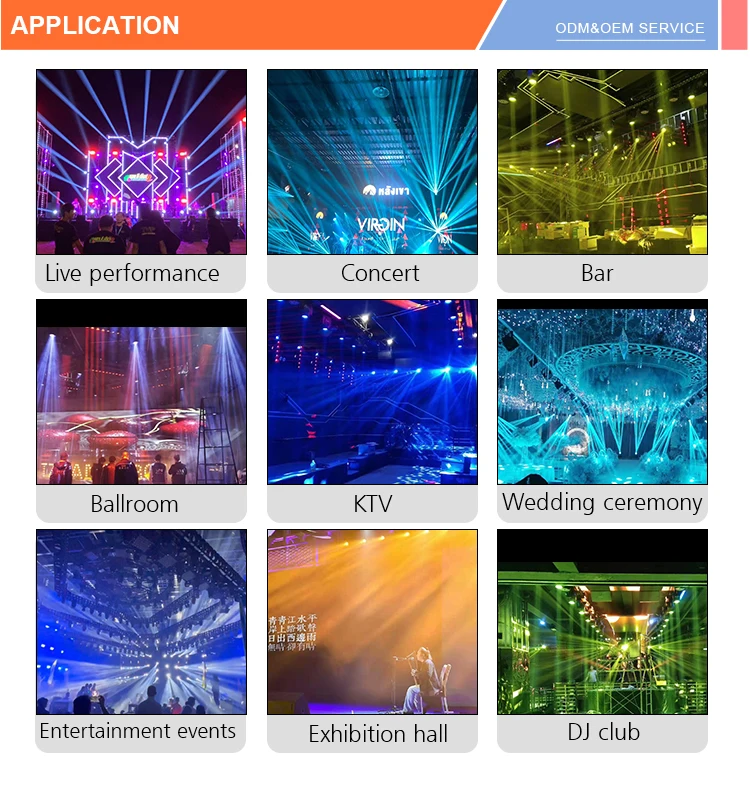 8 Eyes Dj Disco Move Head Laser Lamp Stage Lighting Party Rotating Beam Red Laser Light