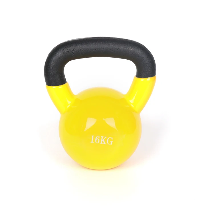 Good Price Bodybuilding Gym Equipment 16kg Colorful Kettlebell