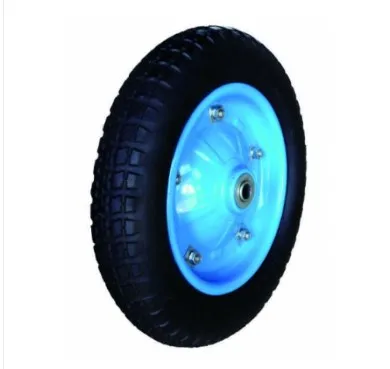 NON inflatable pu  flat free wheel for hand cart NEVER NO PUMPING