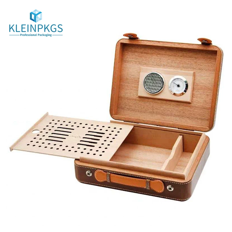 Logo Customized Cigar Box Cigar Gift Box Black Cigar Box