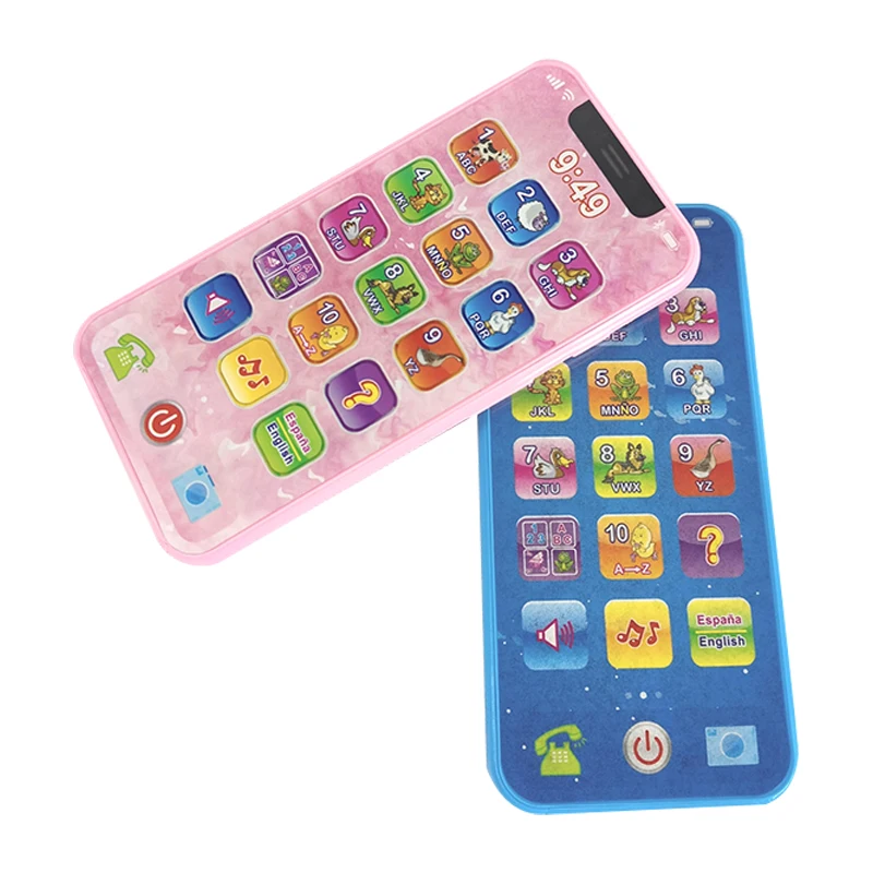 Interactive Spanish & English Charge learning mobile phone children smartphone multifunctional kids learning educational toys