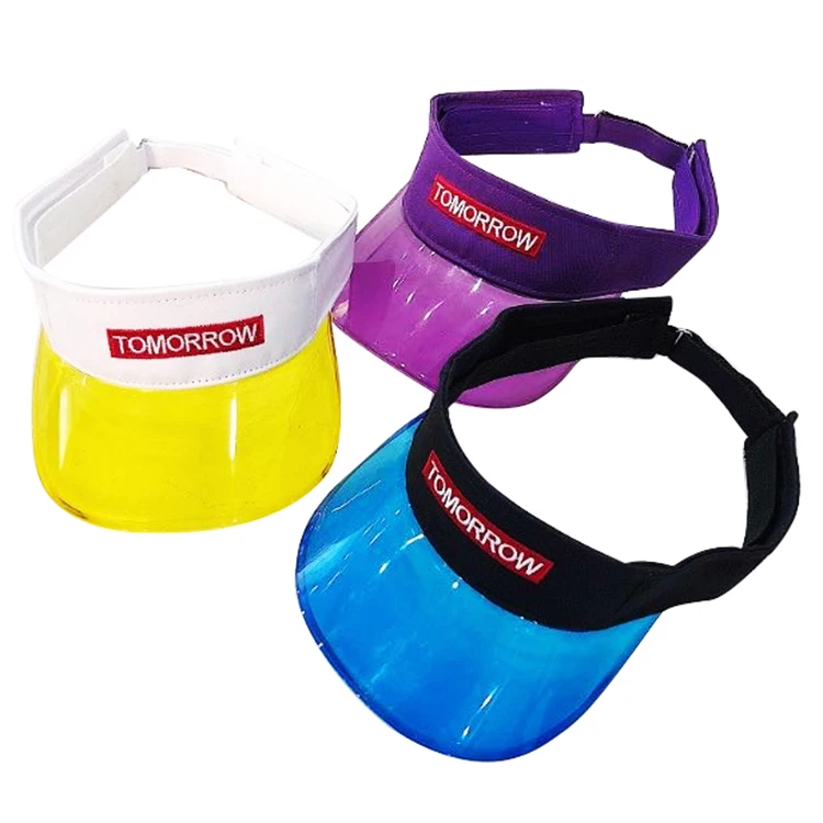 Summer red tpu plastic  fashion sun kids visor custom baseball hat