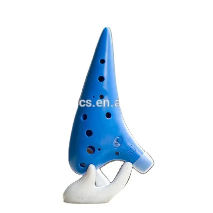 12 Hole Ocarina Plastic Alto C Vessel Flute Wind Musical Instrument