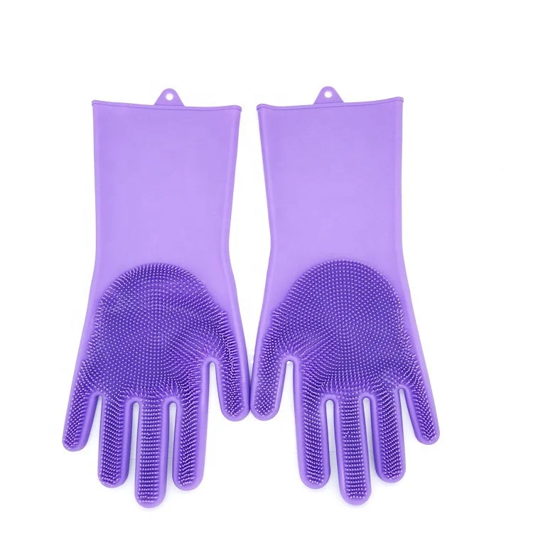 Reusable Household Gloves Spray kitchen dish washing rubber clean gloves silicone massage scrub gloves