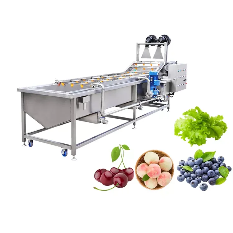 Chili Vegetable Bubble Washer Cleaning Machine