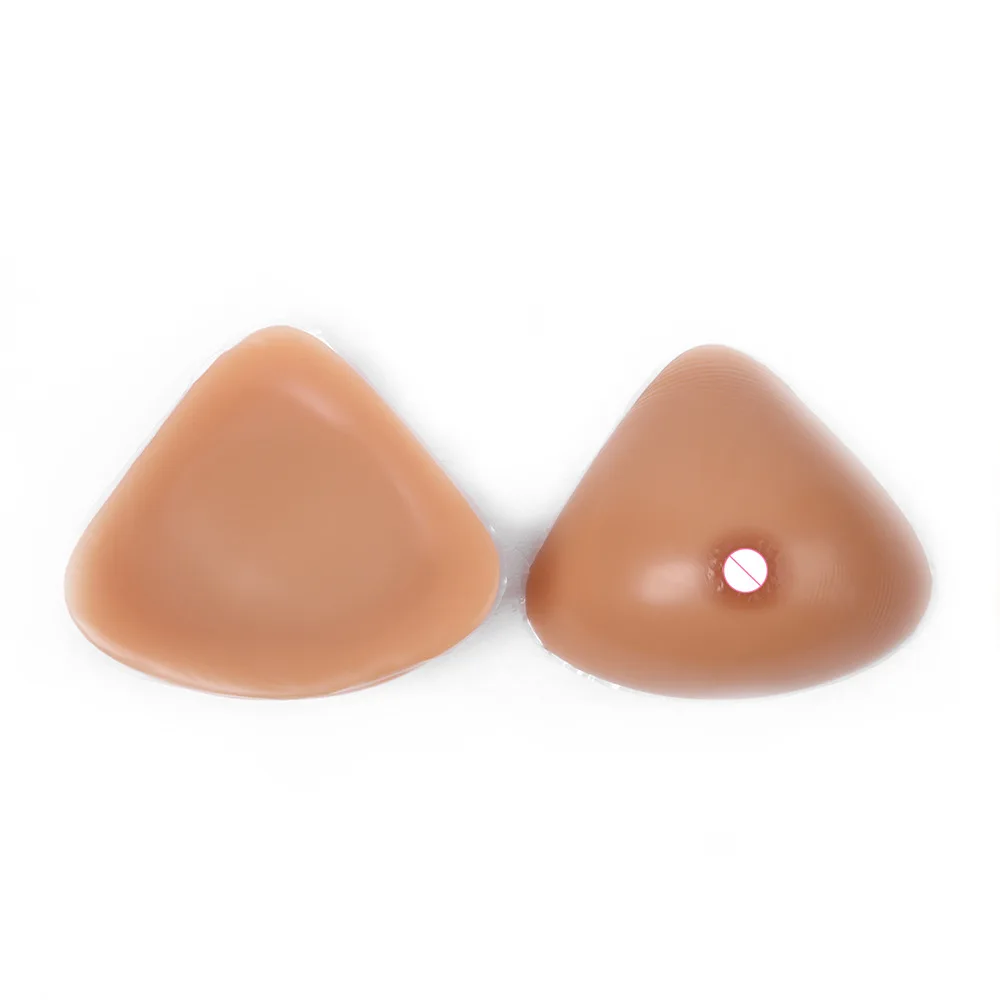 Triangular Silicone Breast Medical Silicone Fake Mother Cd Disguise Fake Breasts Fake Breast Pads After Surgery
