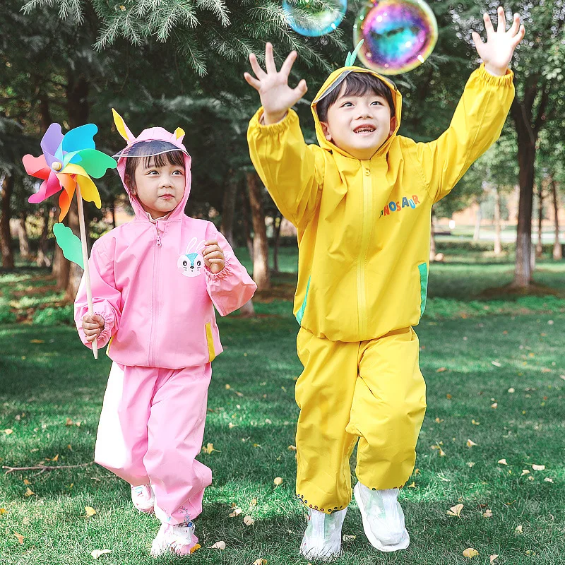 Cheerful Mario 2022 new style children rain coat waterproof baby raincoat for kids rainwear reusable stock rainy season products