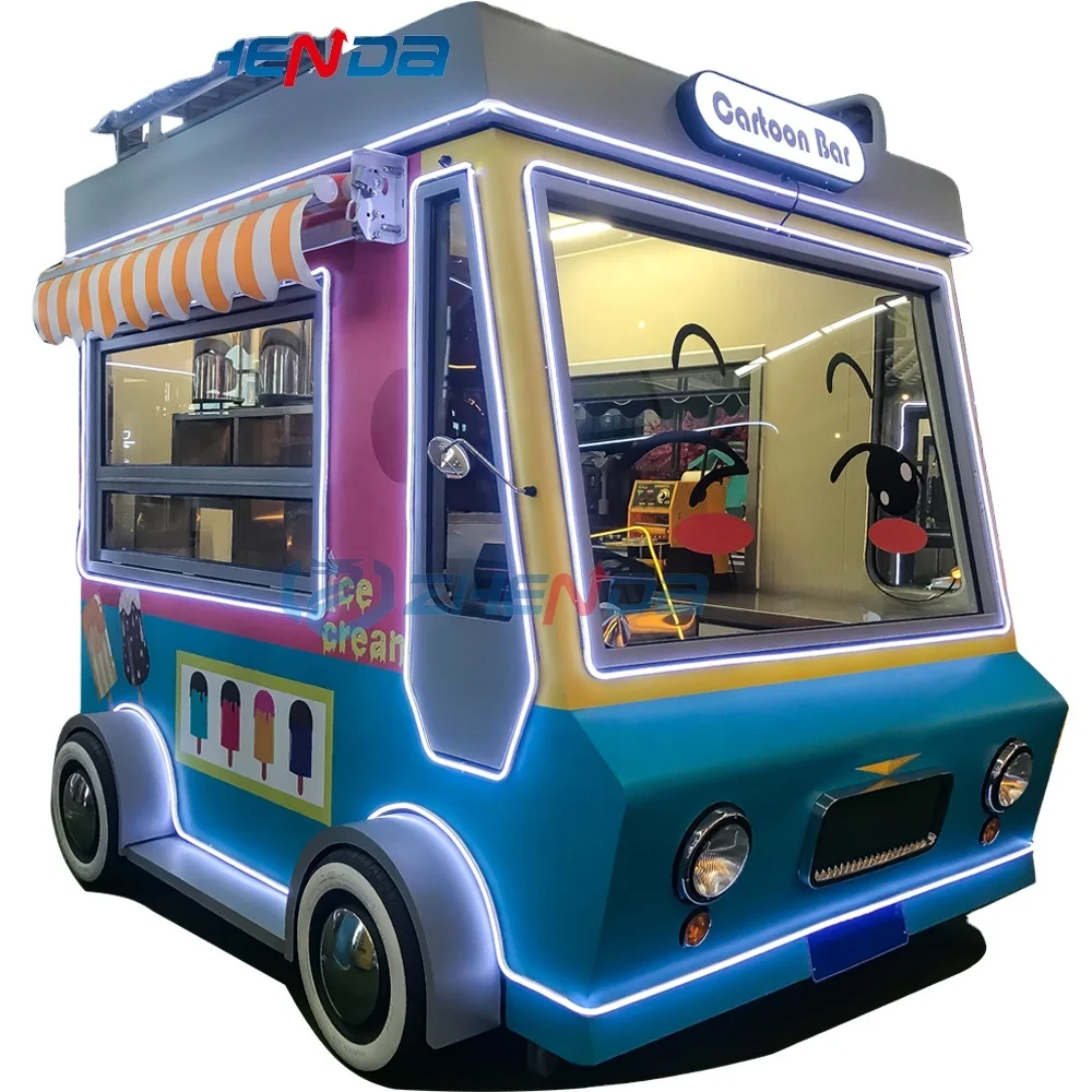 High Quality Mobile Street Food Trailer Ice Cream Electric Truck for