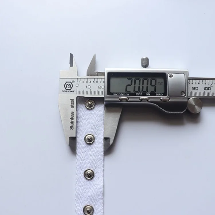Black Cottons Metal Snap Button Tape With Prong Metal Snap Button Tape With Metal Fastener Buttons