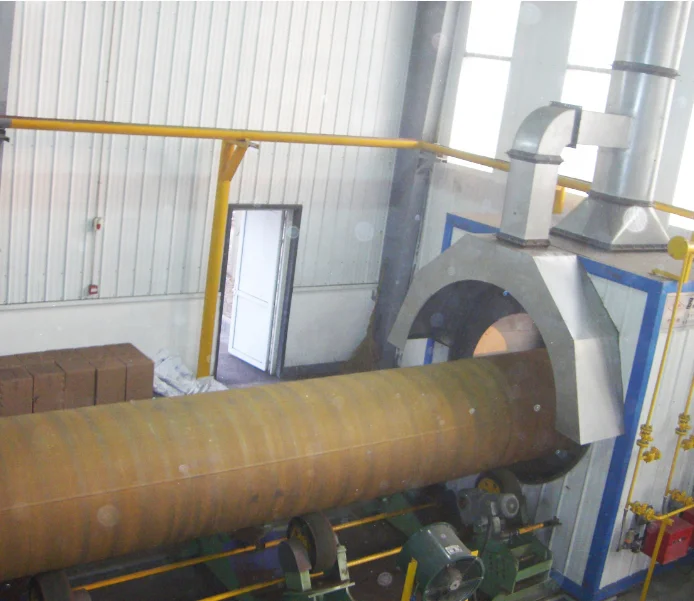 steel tube polishing machine/shot peening machine for steel pipe/steel pipe shot blast machine