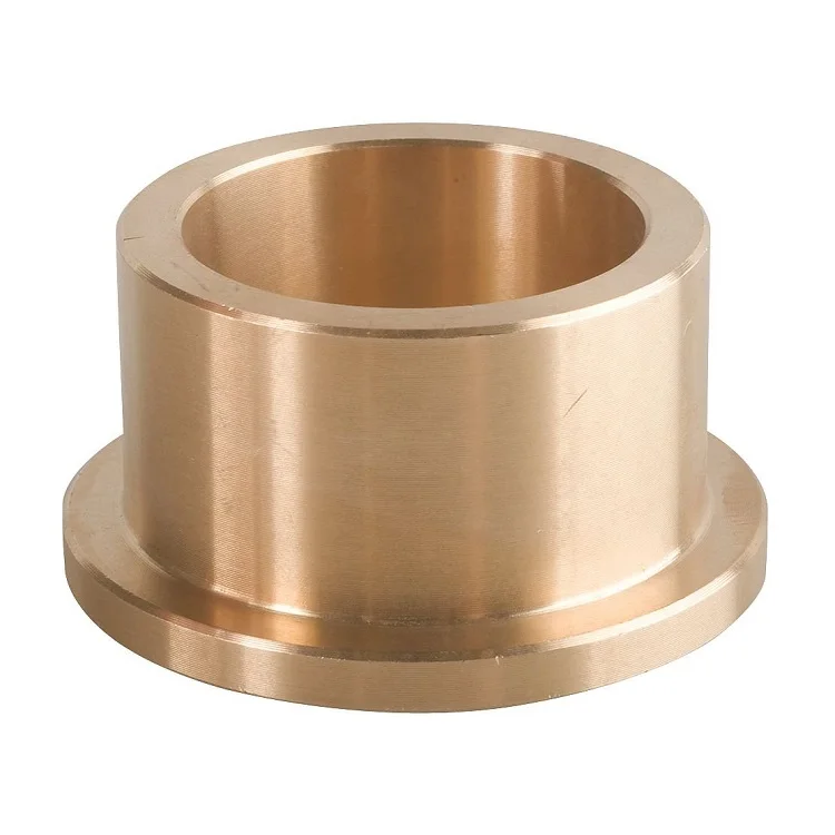 Food Industry Dry-Running Flange PTFE Bushing sleeved Water-Resistant steel Dry-Running Flanged spacer Sleeve Bearings