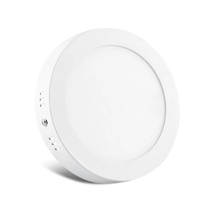 Energy-saving Metal Housing Round Panel Light 6w12w18w24w Surface Mount Led Panel Downlight