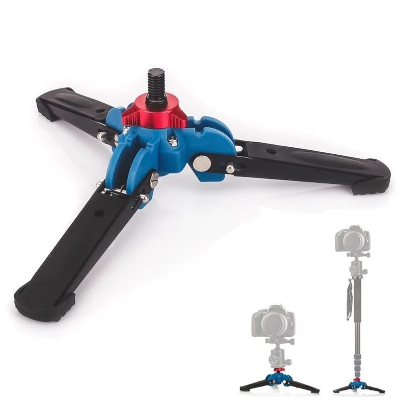 
Manbily M-1 Hydraulic Universal Mini Three Feet Support Tripod Stand Base Monopod Stand for Monopod Ball head with 3/8
