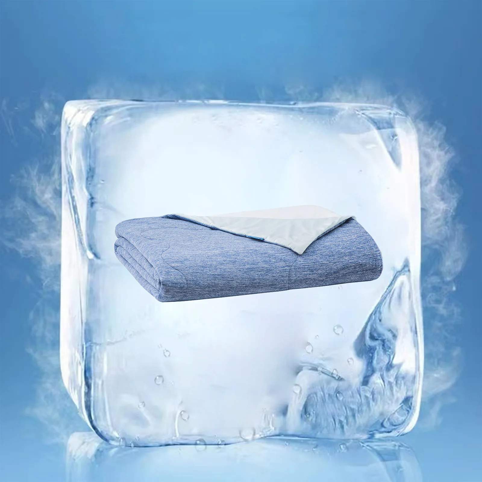 Sinyoo 100 % Nylon Knit Fabric Cooling Blanket Custom Logo Mult-Size Thin Cooling Blanket Lower Price