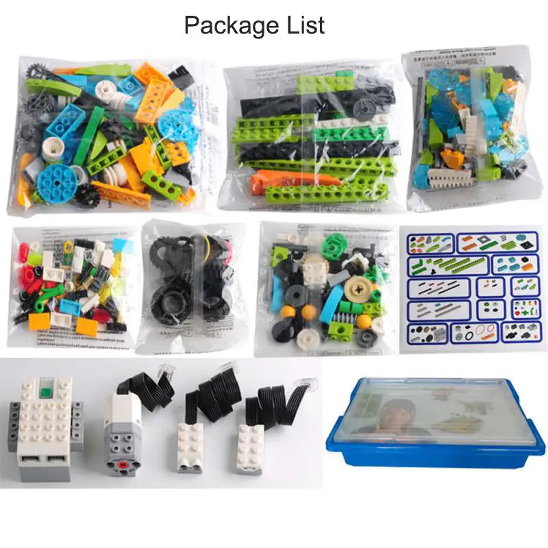 W7122 NEW Technical Parts WeDo 3.0 Robotics Construction Set Building Blocks Compatible with 45300 Wedo 2.0 For Lego Wedo