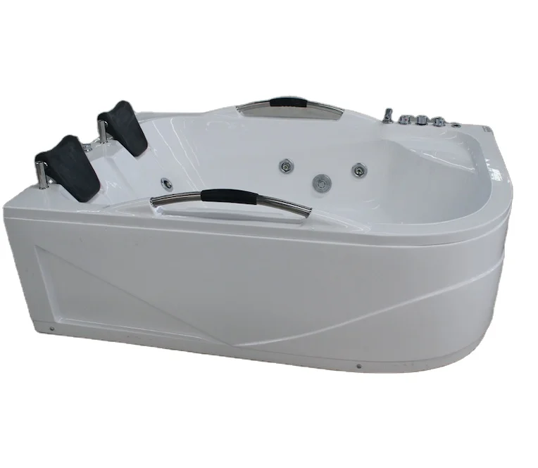 Acrylic Double Hydrotherapy Spa Square Massage Luxury Two Massage Bath Tub