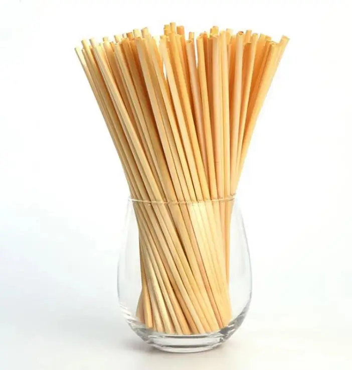 Reusable eco friendly natural biodegradable disposable reed straw natural