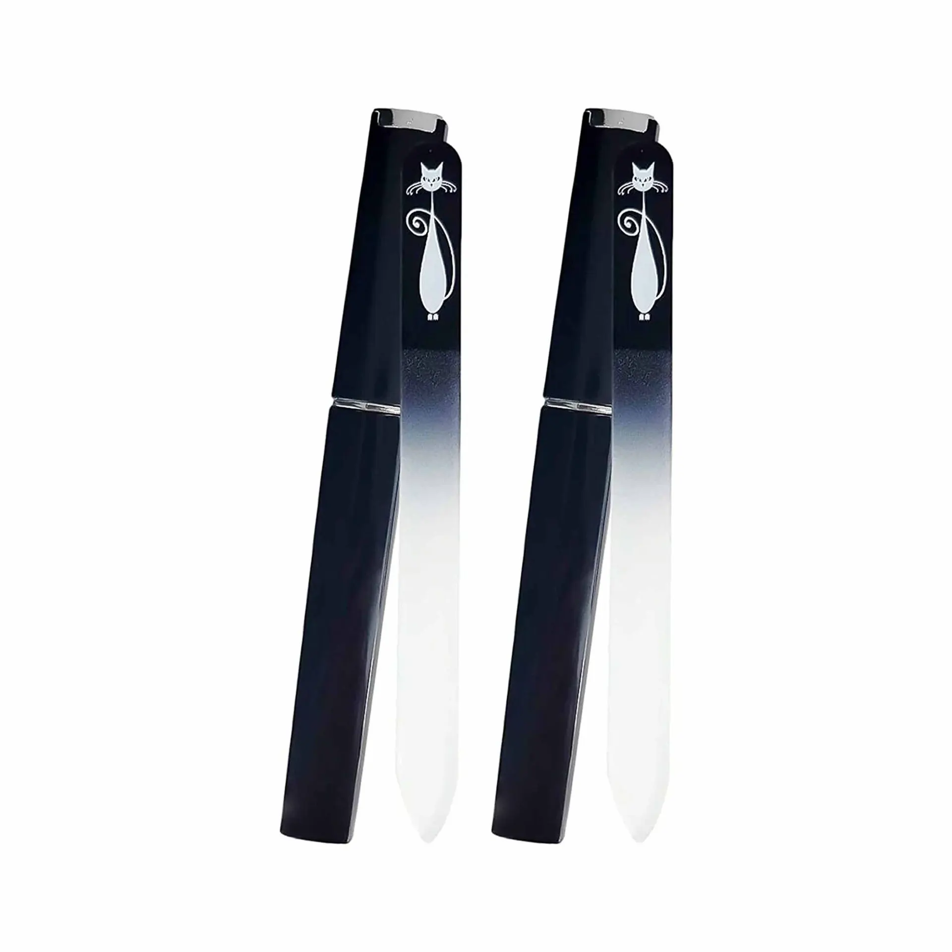 C8 SAFENG Custom Logo Glass Nail Files with Case Glass Fingernail File Manicure Nail Care Double-Sided Etched Glass Nail File