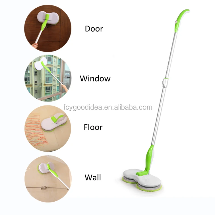 2021 high quality smart household cleaning tools wireless spin rotation cordless electric mop with rechargeable battery