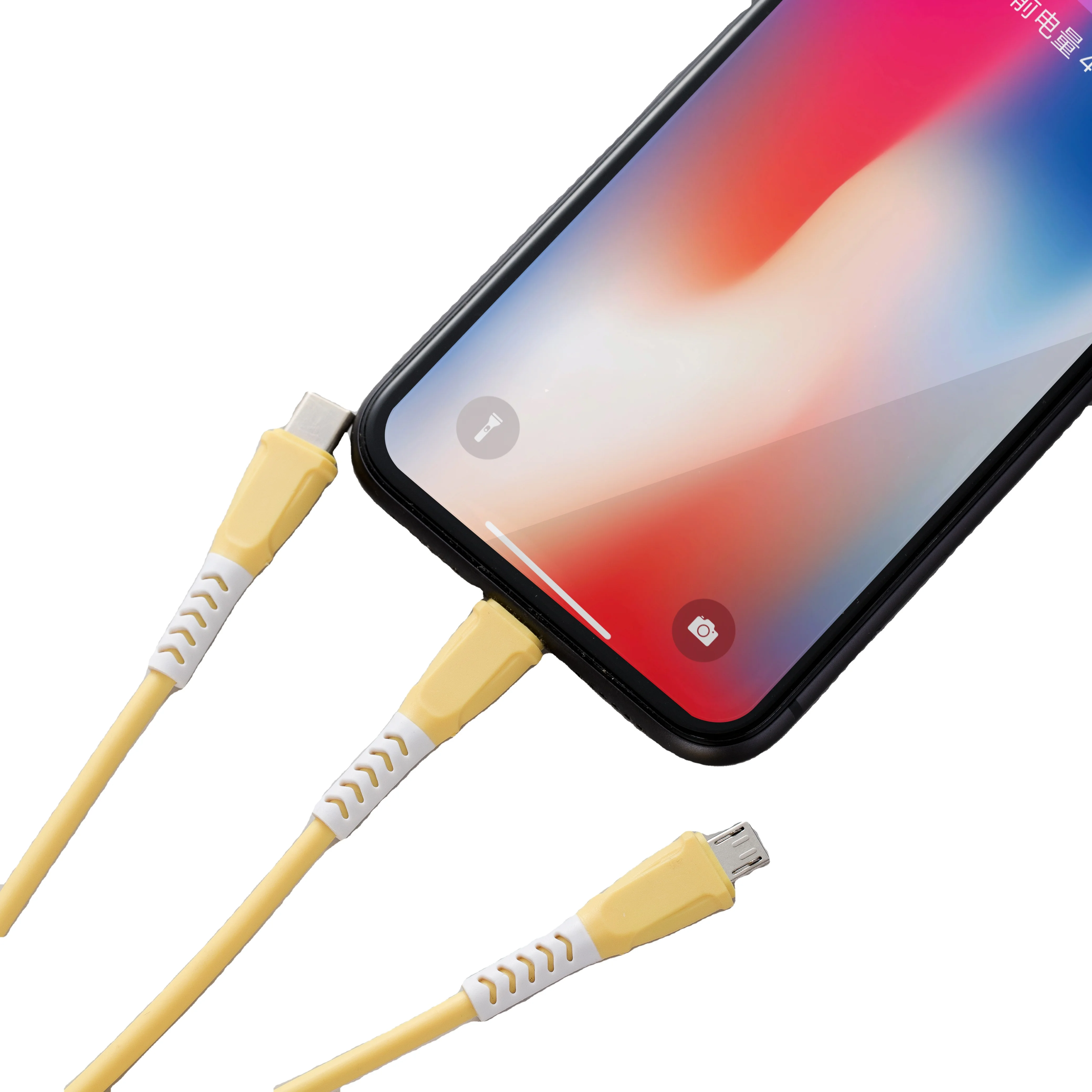 Лидер продаж, 3 в 1, 3 А, кабель для быстрой зарядки и передачи данных, портативный многофункциональный usb-кабель для iphone type c micro