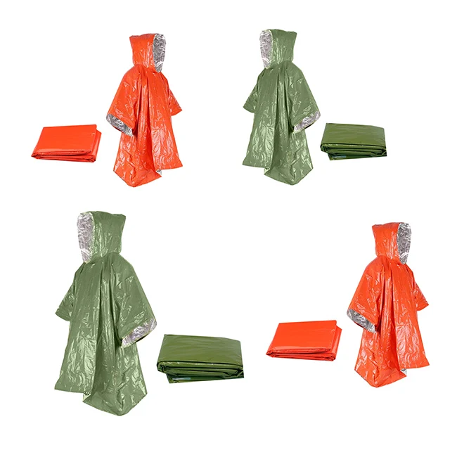 Rescue operations space emergencies uses first aid Ponchos for families with Hypothermia emergency Ponchos in cold climates