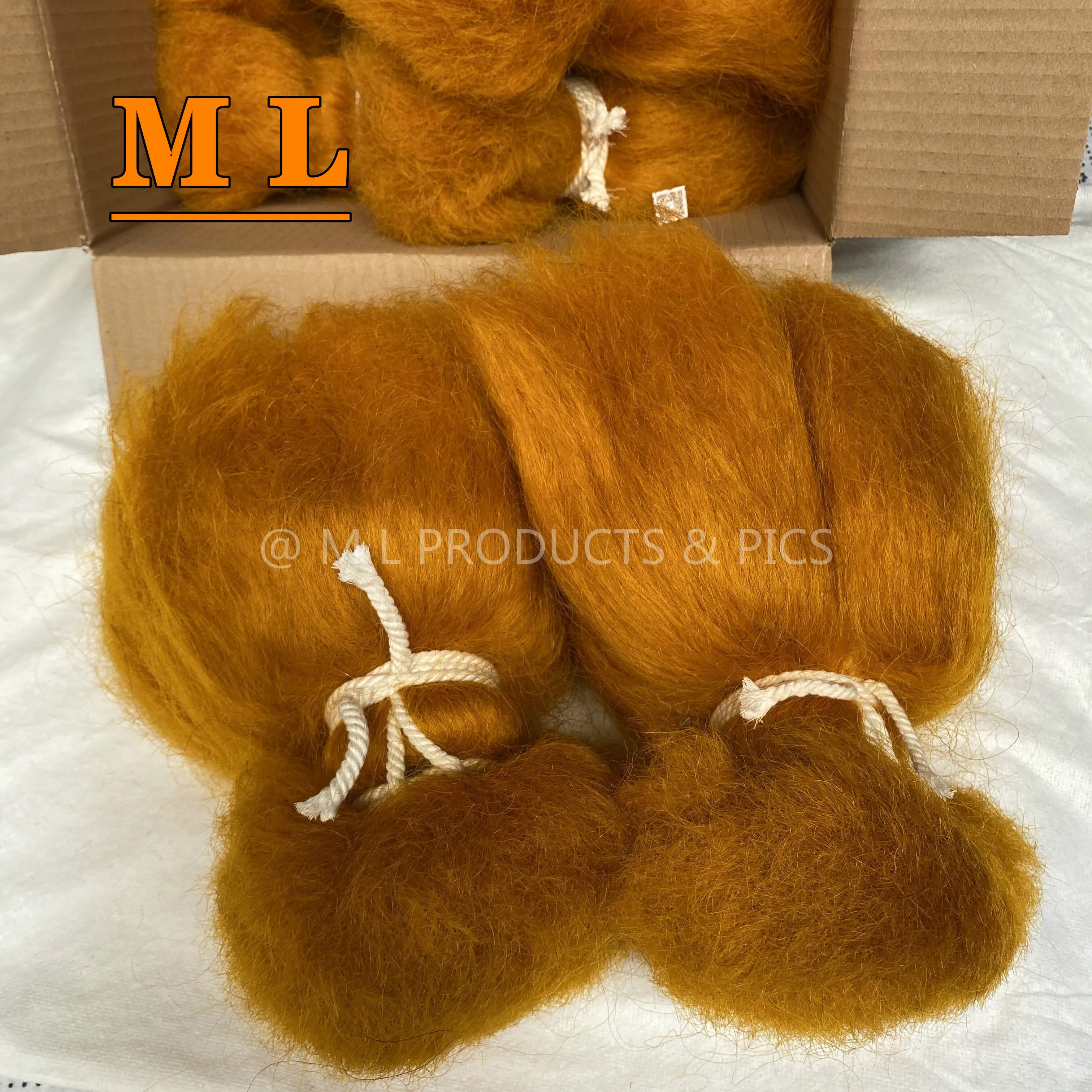 hair extensions 100% yak tail hair dyed color 8'