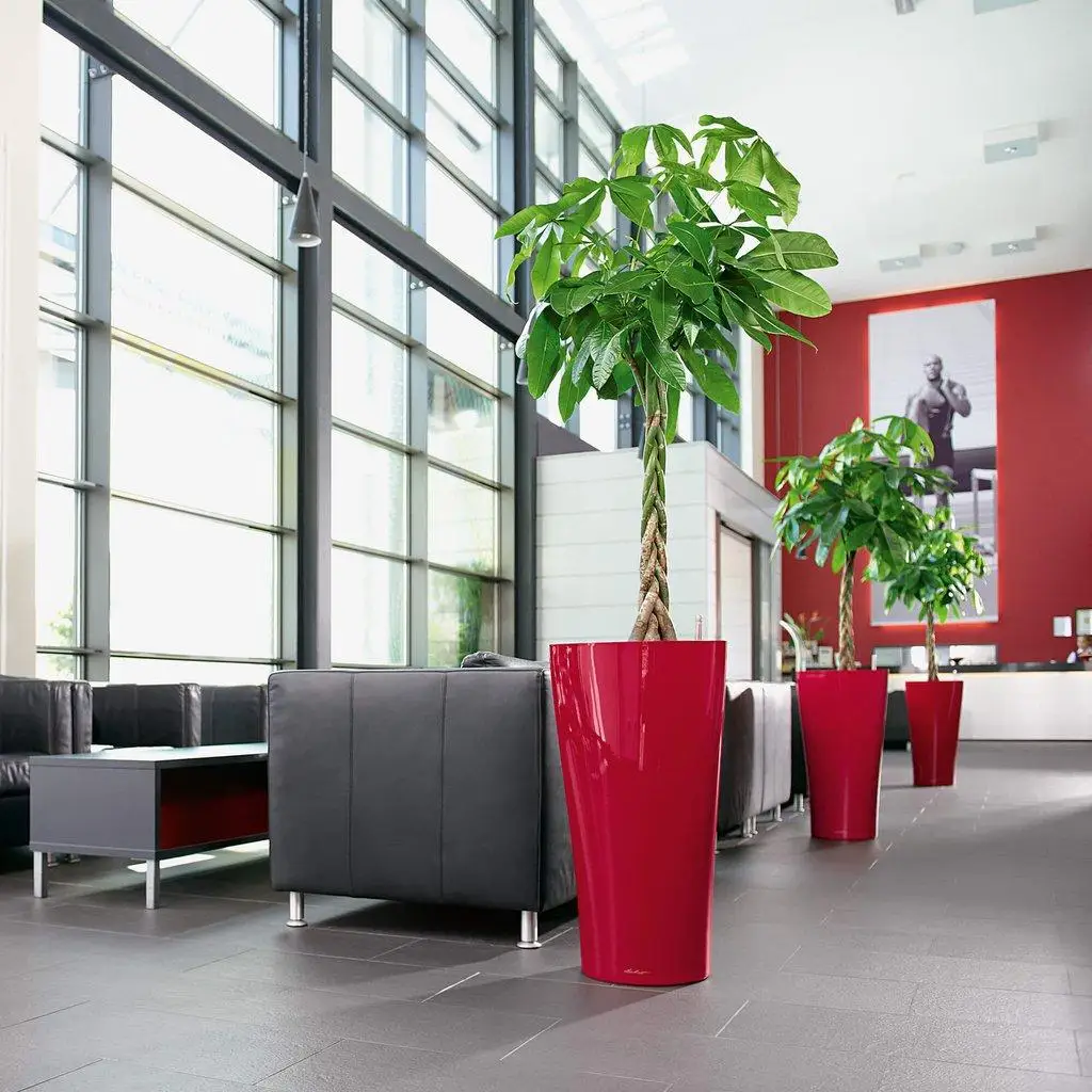 Decorative Large Size Durable Plastic White Nordic Garden Planter Plant Indoor Luxury Flower Pot Big Outdoor Vertical Flowerpots