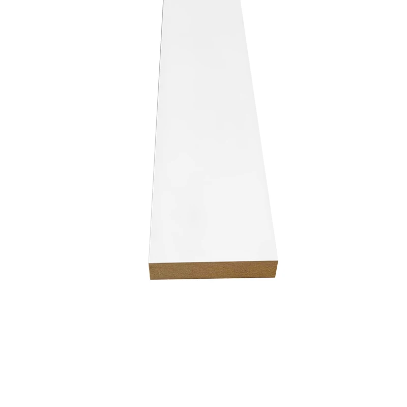 1/2 in. x  3-1/4 in. SquareMDF Door Trim White Primed MDF Flat Door Casing&Architrave
