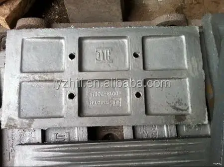 Manganese Steel Swing Fixed Jaw Crushing Liner Plates Accessories Casting Jaw Crusher Spare Parts For Sale