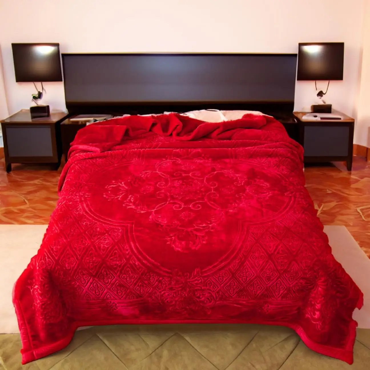 Mink Faux Fur Printed Children Fleece Blankets Custom Design Pink Customized Fast Baby Blanket