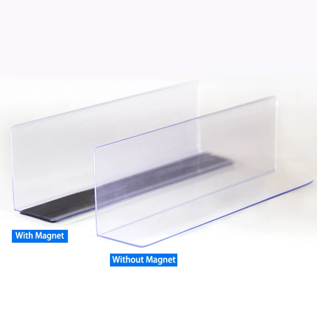 Customized Multi Styles Supermarket Shelf Dividers Freezer Dividers Plastic Shelf Dividers  Factory Export Wholesale