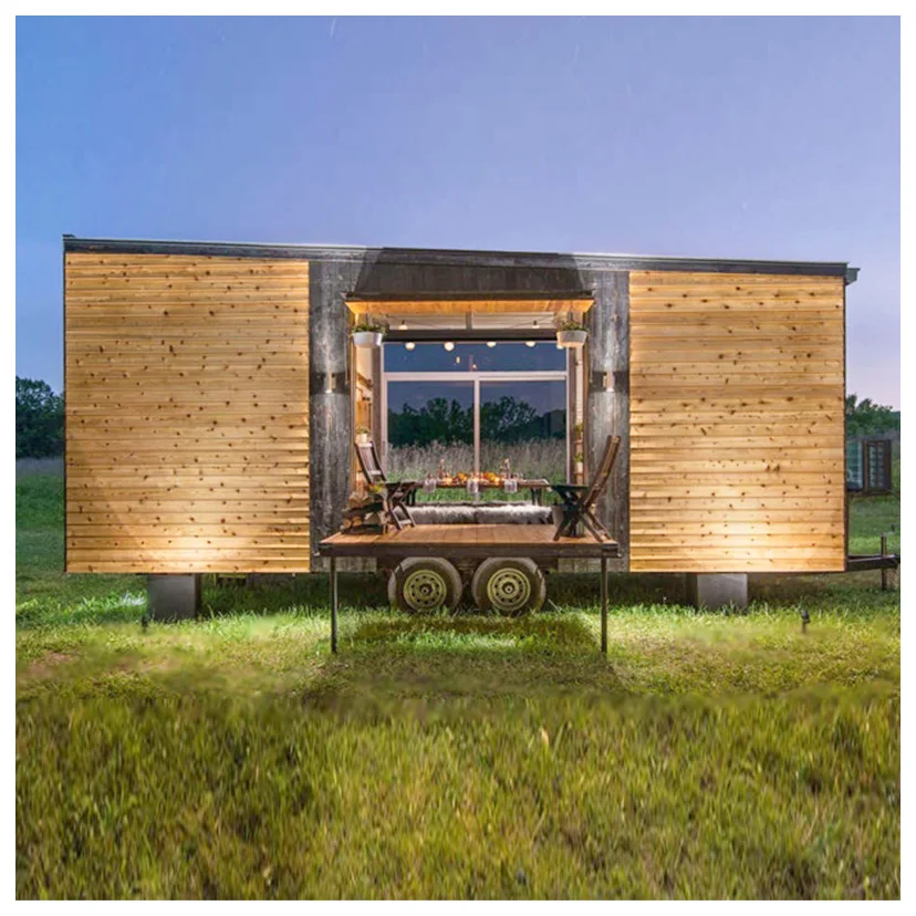 2019tiny house travel trailer prefab small modular guest house tiny home on wheels prefabricated wooden house romania