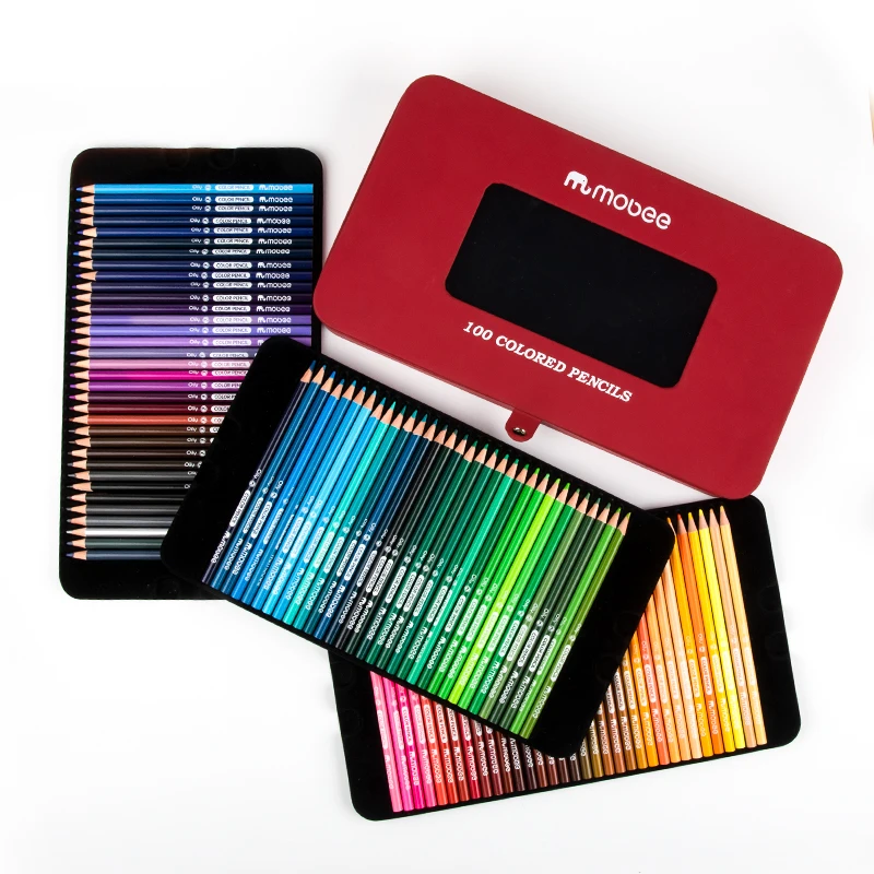 Gxin P021B2 100 colour pencils Professionalcustom color Pencils Set art supplies Watercolor Drawing colored pencils Gift Box
