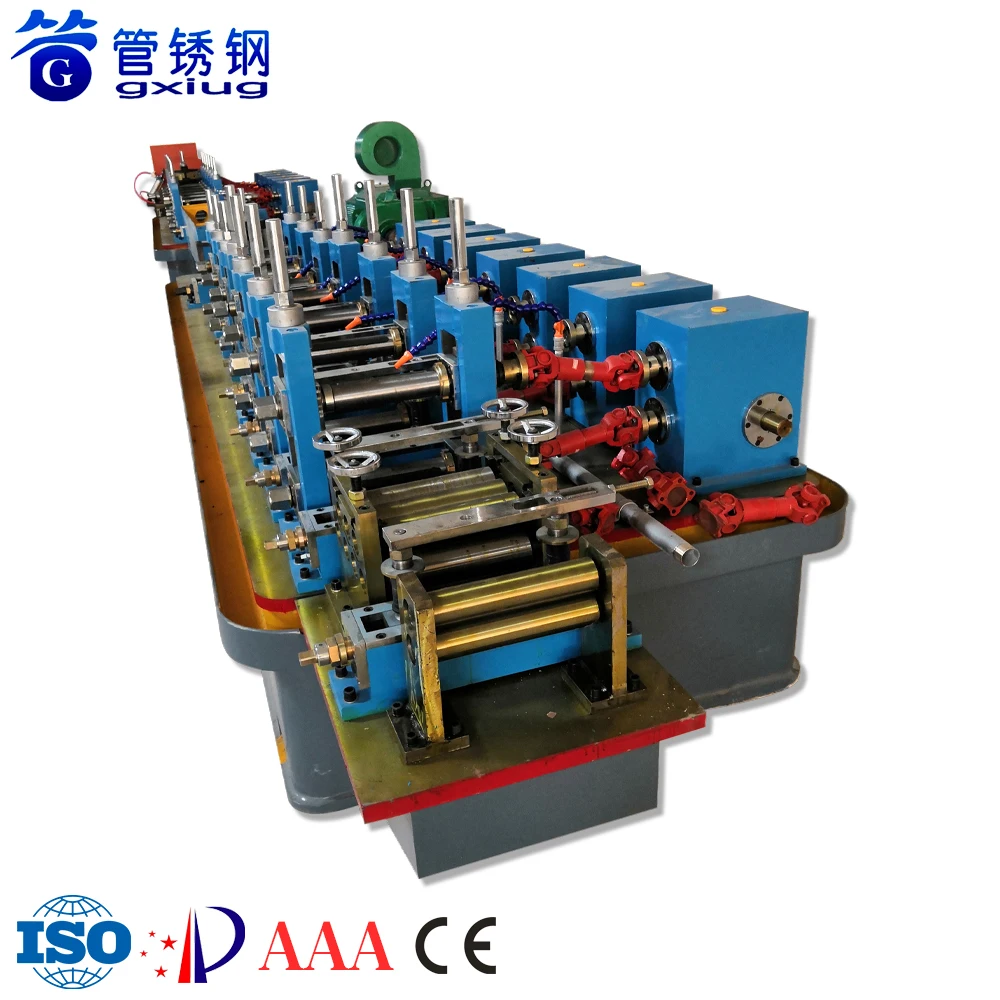 Stainless/Carbon Steel Galvanized Pipe High Frequency Weld Pipe Making Machine Equipment Iron ERW Tube Mill Production Line