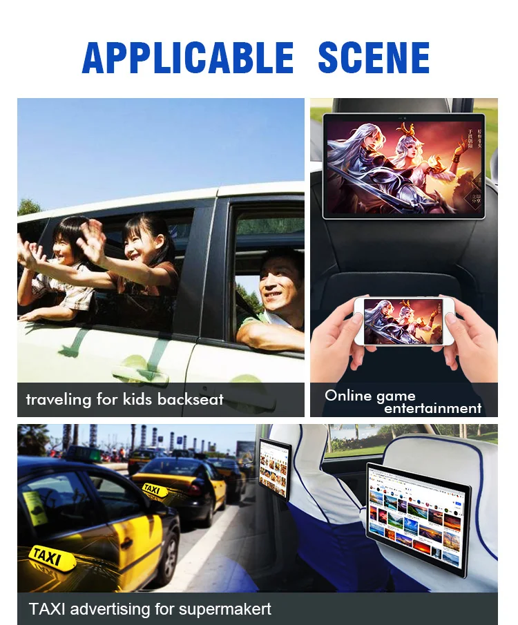 11.6 inch Car Android Monitor 2GB+16GB Android 12 1920*1080P HD Touch Screen Monitor