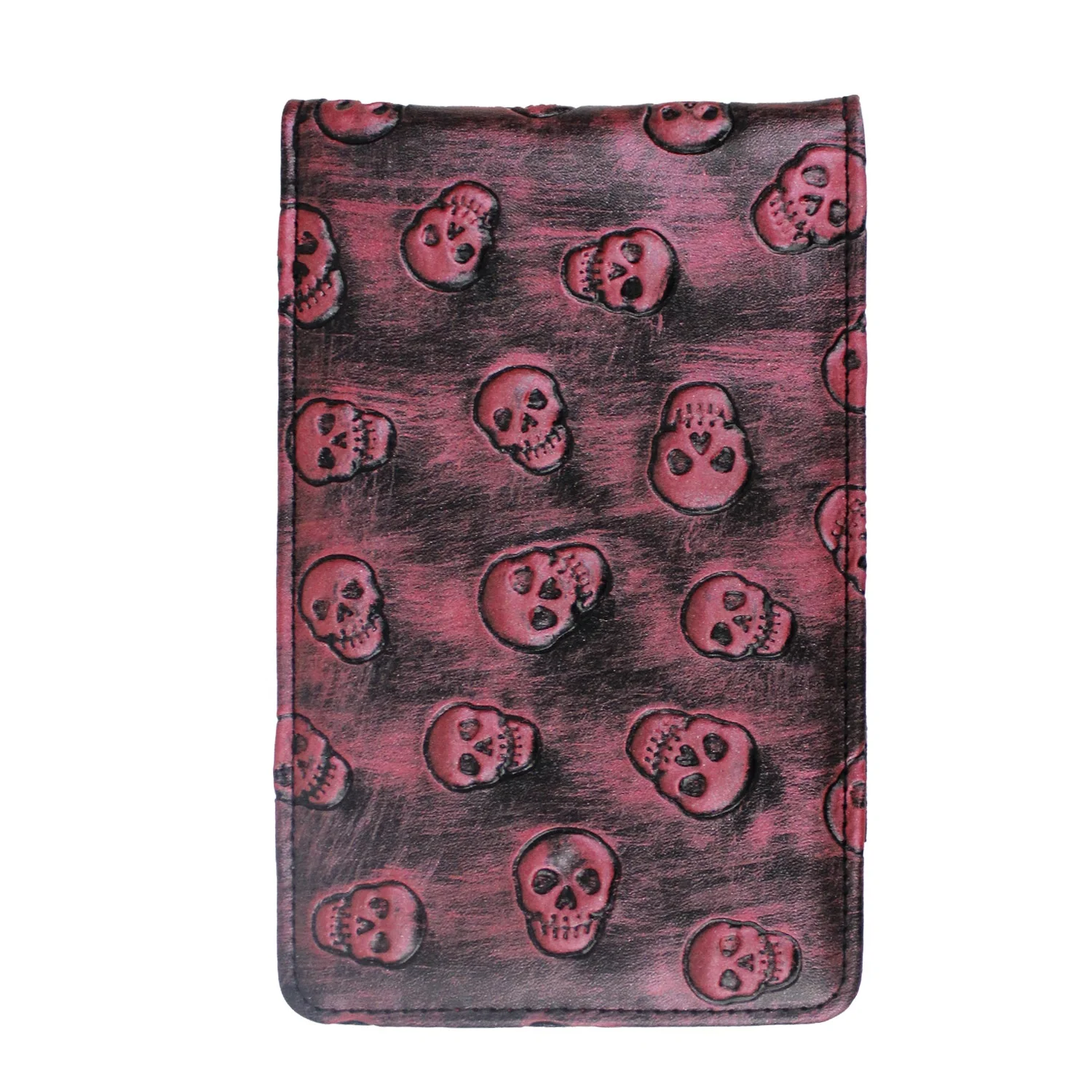 New Design Craftsman Skull PU Leather Golf Pen Outdoor Sports Card Holder Golf Scorecard Holder