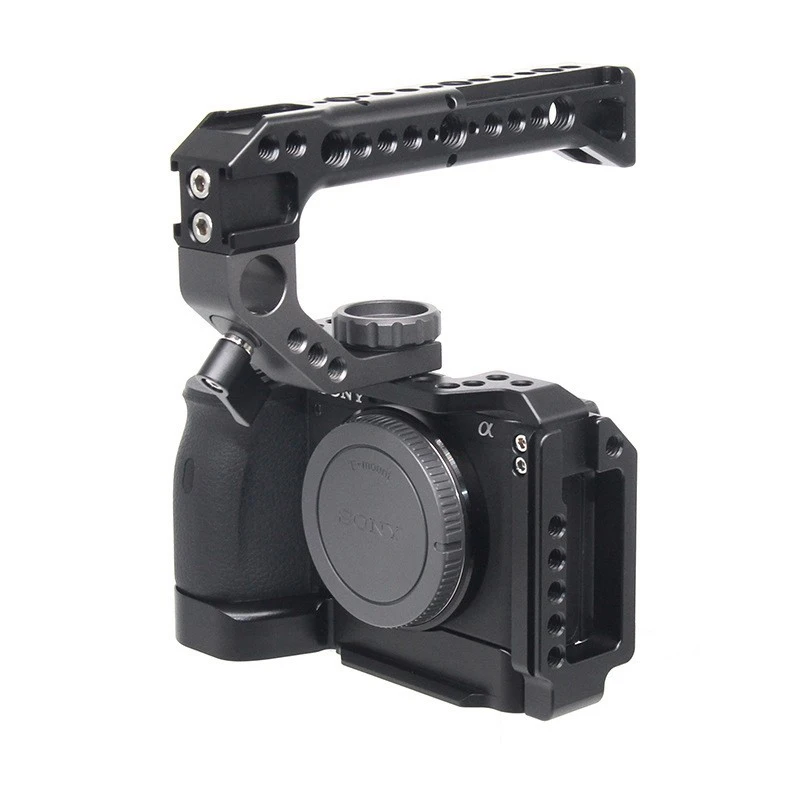 A6600 Camera Video Cage for Sony Camera Cold Shoe Aluminium Mount Rig for Camera Video Accessories