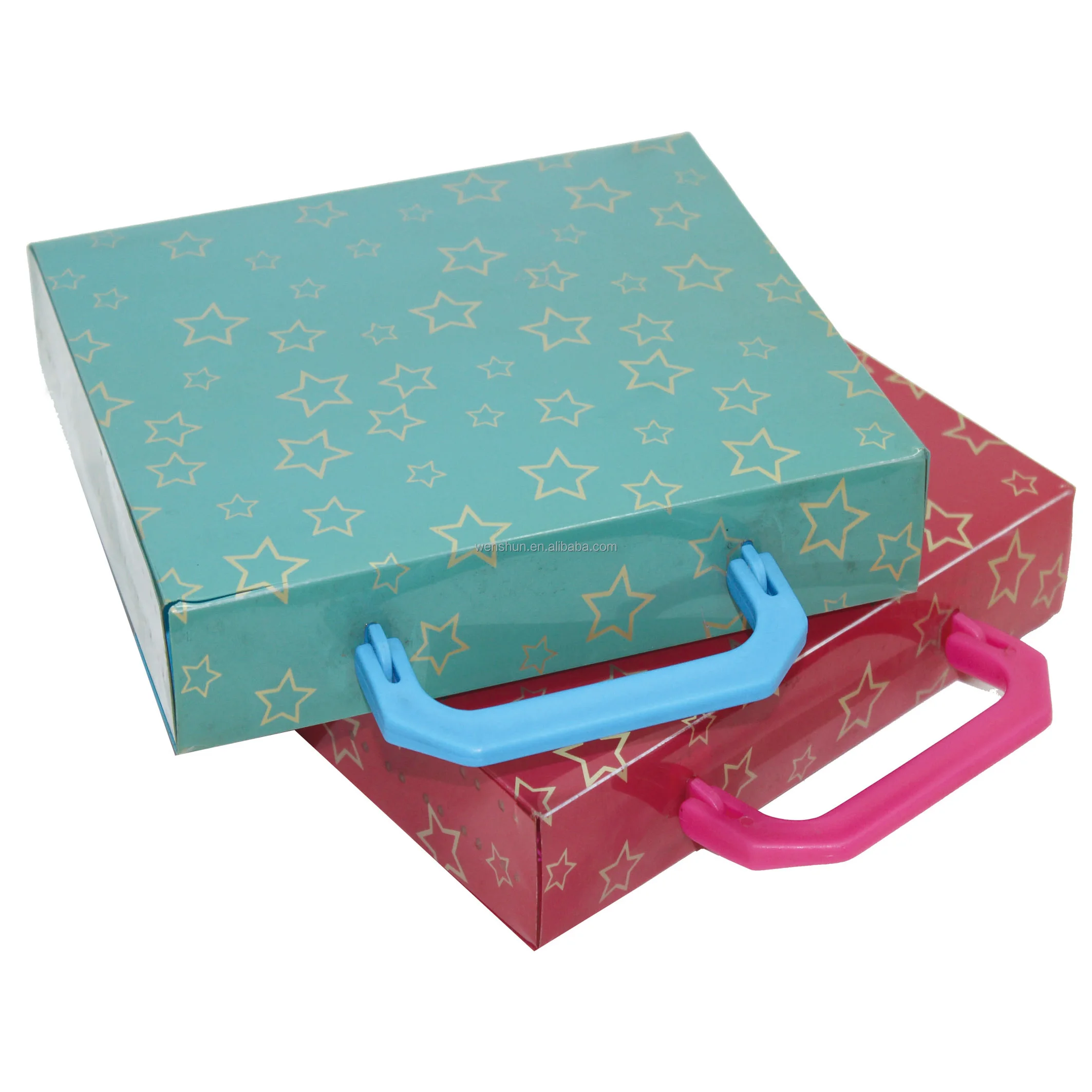 A4 Size Plastic Portfolio Briefcase PP Document Bag Plastic File Box with Handle PP file Case