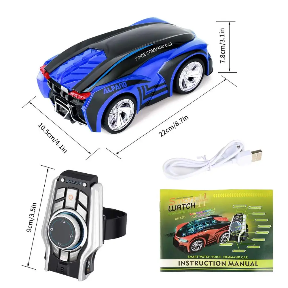 2.4G Voice Smart Command Racing Car Remote Control Electric RC Helicopter Toy for Kids USB Battery Indoor/Outdoor Use