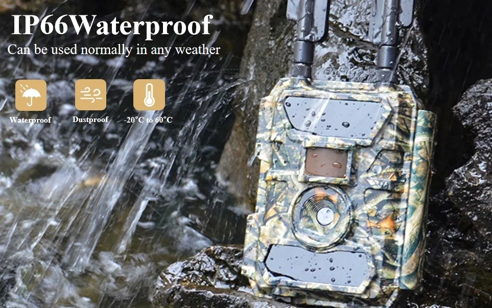 Willfine 4G gsm hunting trailcamera lte 24mp IP66 waterproof animals detection trail camera
