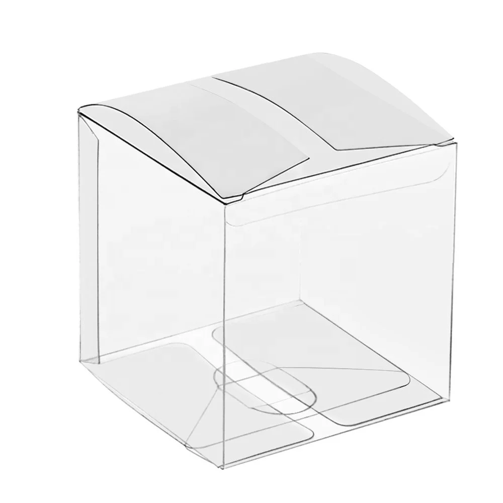 Cholyn 4x4x4 5x5x5 PVC PET PP clear plastic packaging boxes for chocolate cookies cake