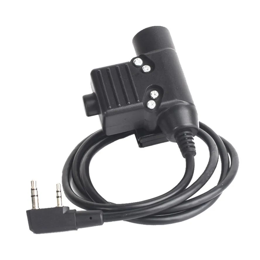 
80cm K Type U94 PTT Military Adapter PTT Z113 For Walkie Talkie Kenwood TYT F8 For BAOFENG UV5R 888SUV82 etc Radio 