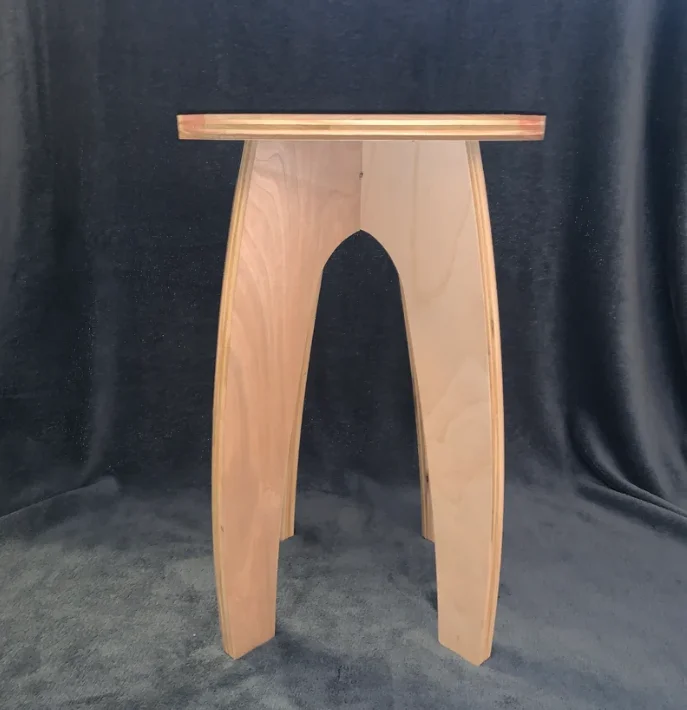 Custom Hot Sales Modern Simple Northern Europe Square Tea Table Living Hardwood Plywood Side Table Or Stool With Custom Printed