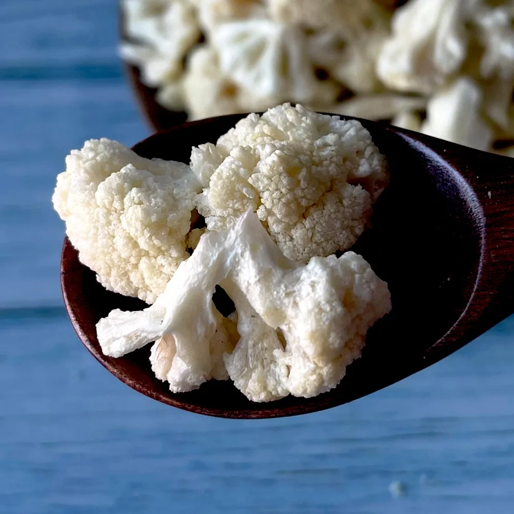 Wholesale Chinese Dehydrated Vegetables Instant Crispy Vegetables Freeze Dried Snack Freeze Dry Cauliflower Blocks