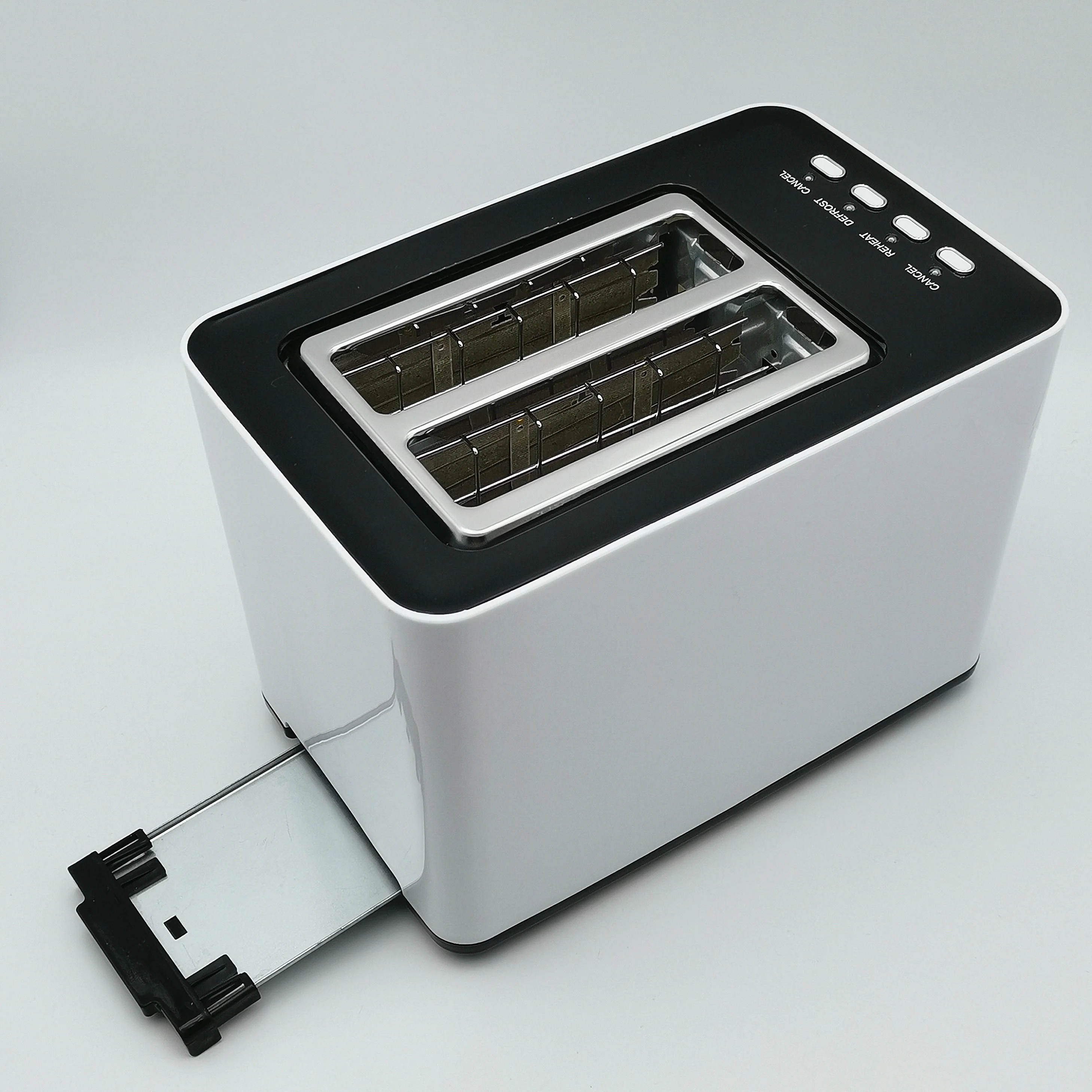 Custom Household Commercial Kitchen Removeable Crumb Tray  2 Slice Automatic Electric Toast Bread Sandwich Toaster