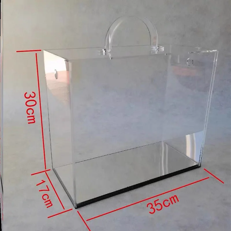Festival gift box multifunction size customized storage box flower acrylic box with lid