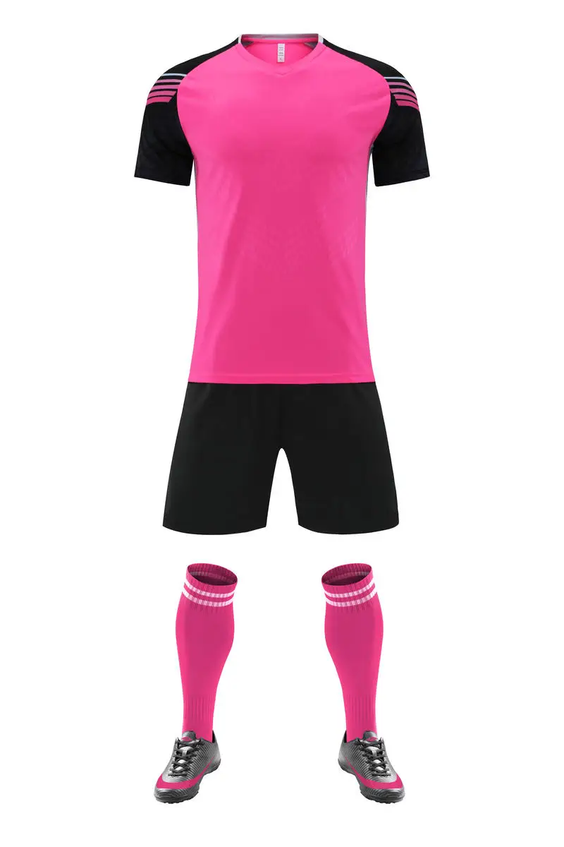 Wholesale Soccer T-shirts Youth Football Uniforms Sport Set Tracksuit Kid Soccer Jersey Kits Full Set Soccer Uniforms