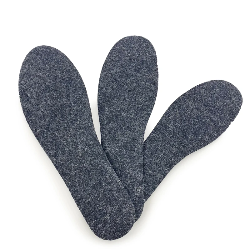 4mm 5mm new high quality black wool with breathable EVA flat shoes insole for casual sport sneaker in stock