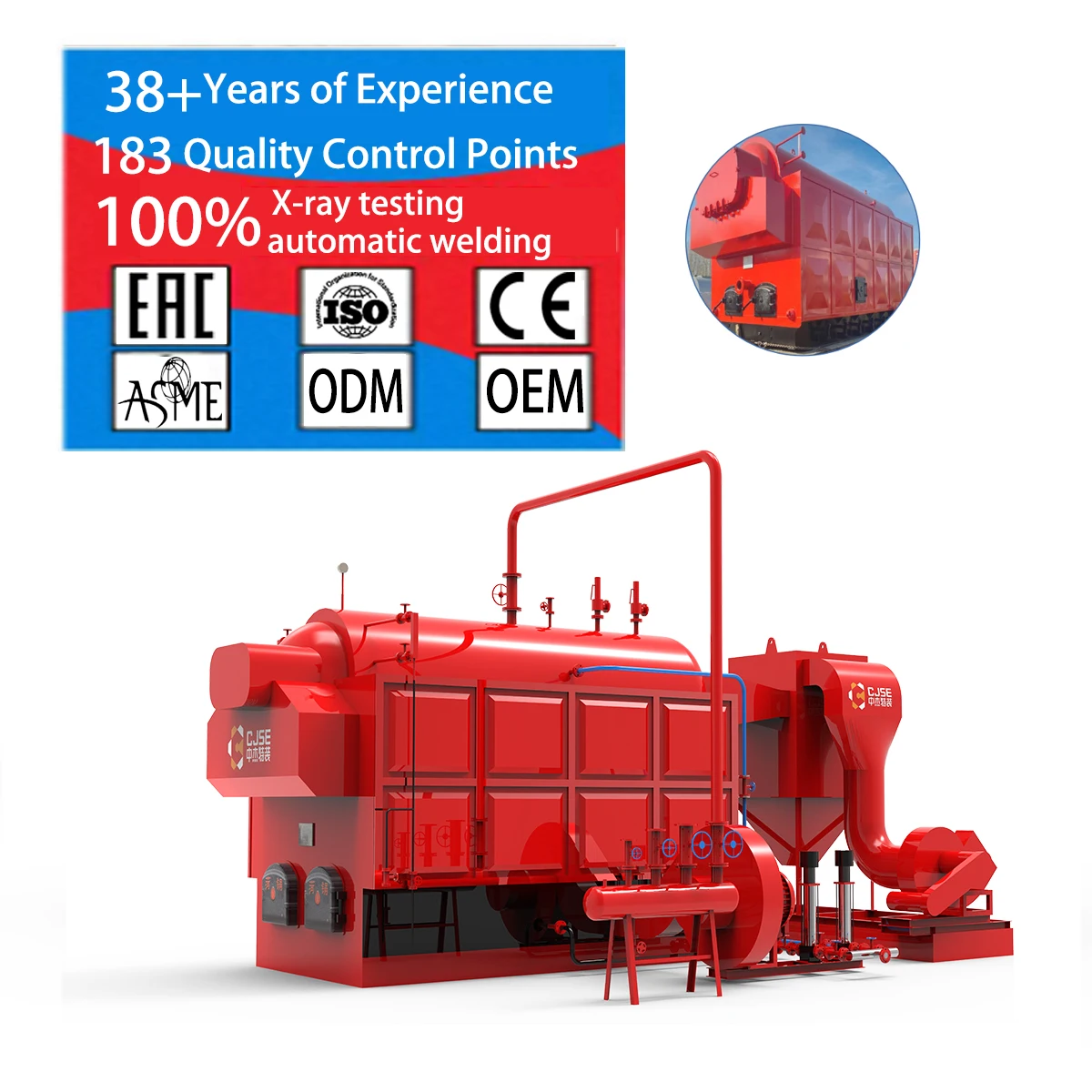 Hot selling  dzh series wood biomass steam boiler coal fire steam boiler diesel boilers for swimming pools